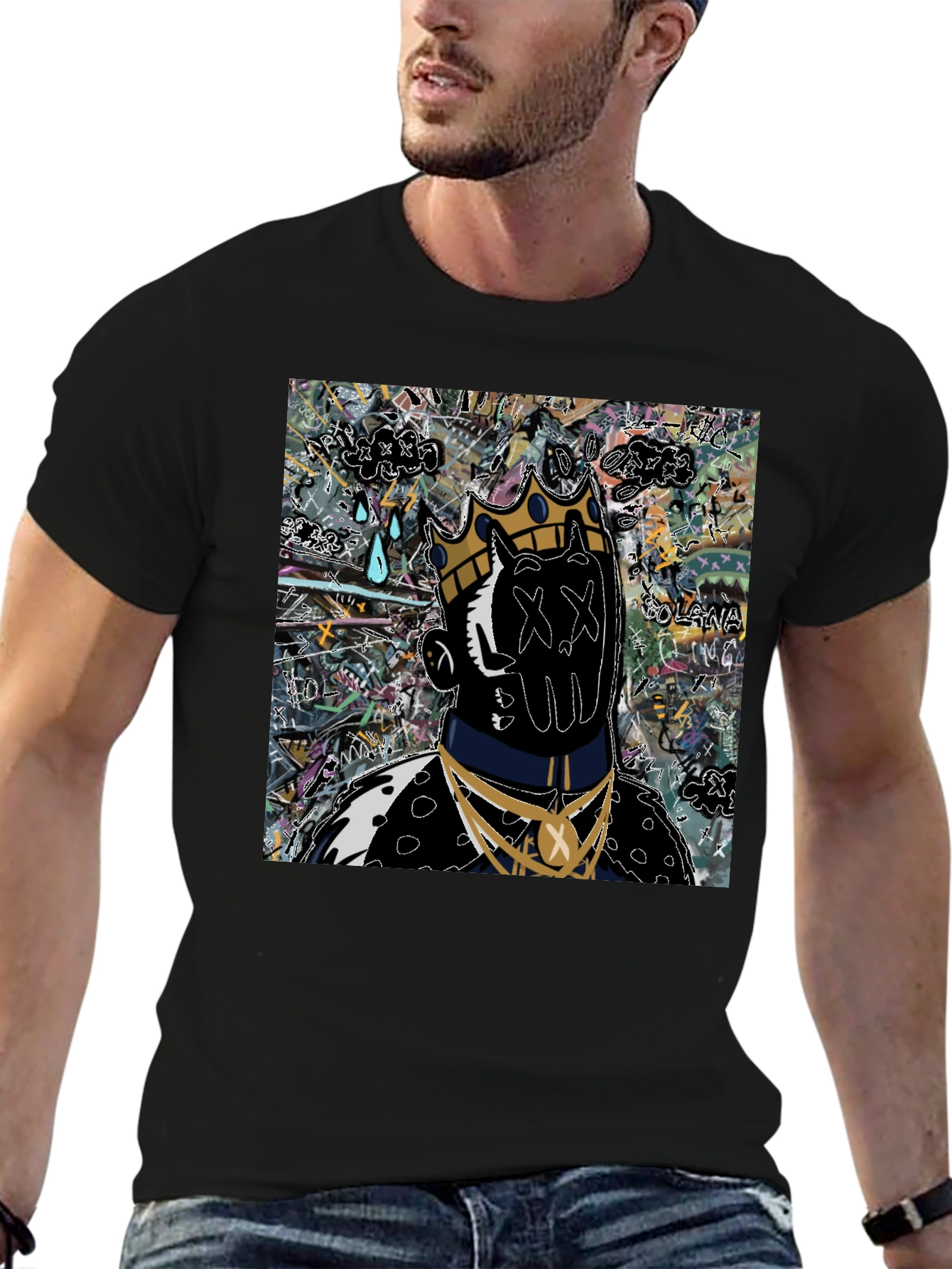 Abstract King Graphic T-Shirt