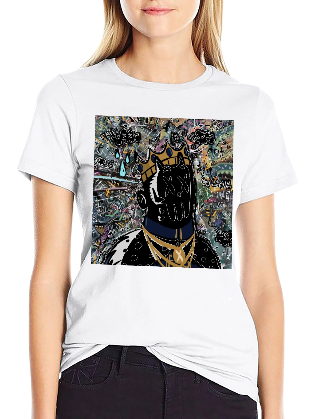 Abstract King Graphic T-Shirt
