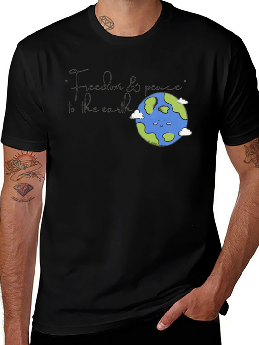 Earth Graphic T-Shirt - Black