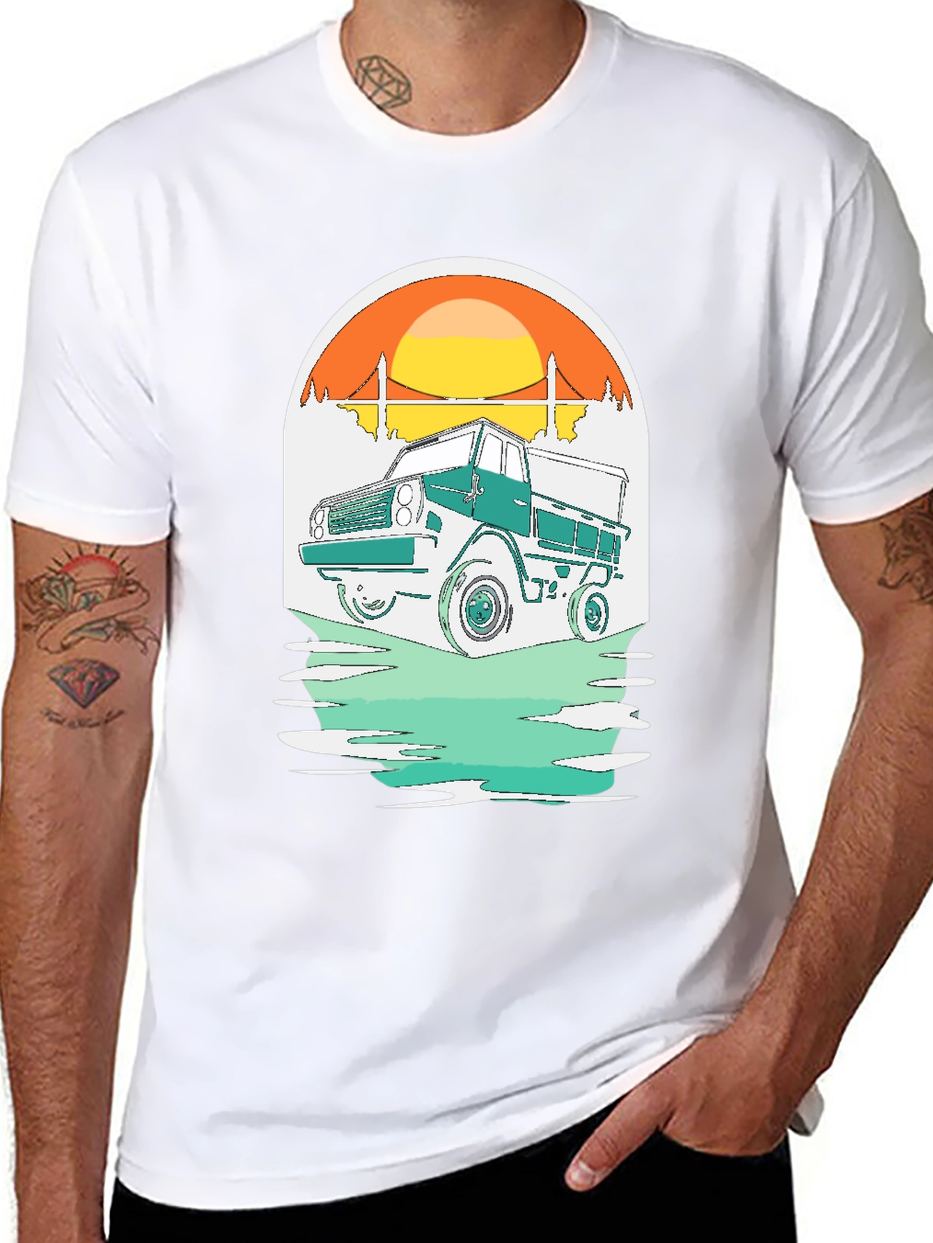 Retro Truck T-Shirt - Adventure Awaits!