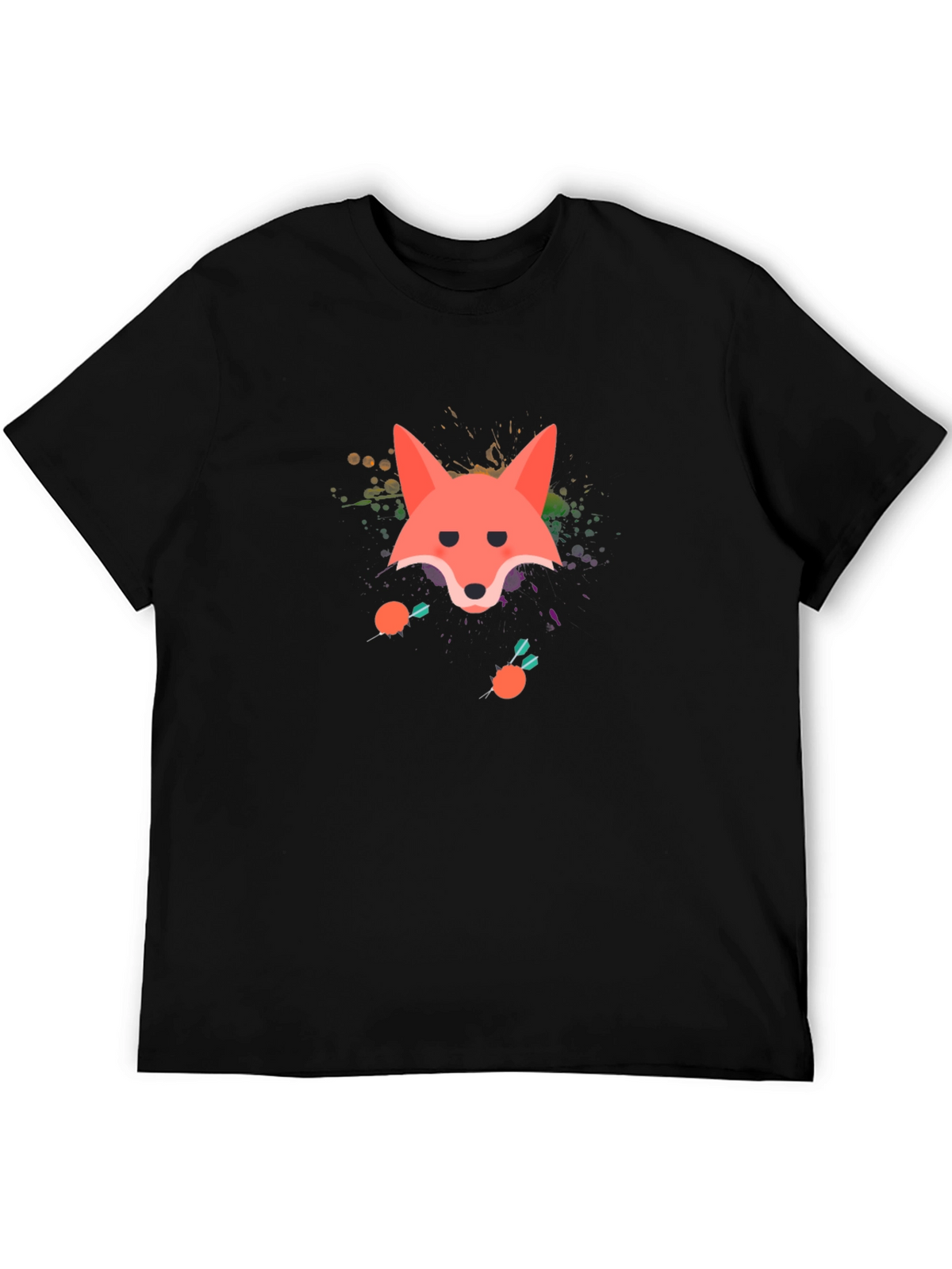 Fox Graphic Black T-Shirt - Fun Stylish Tee