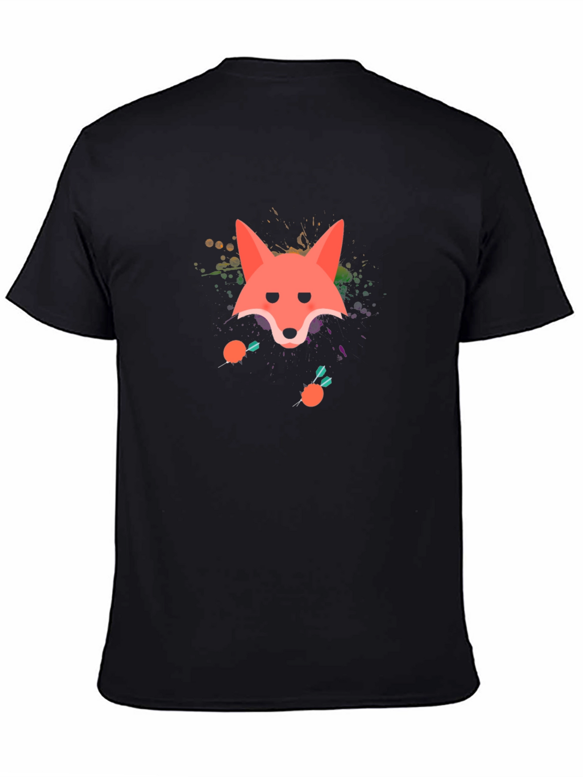 Fox Graphic Black T-Shirt - Fun Stylish Tee