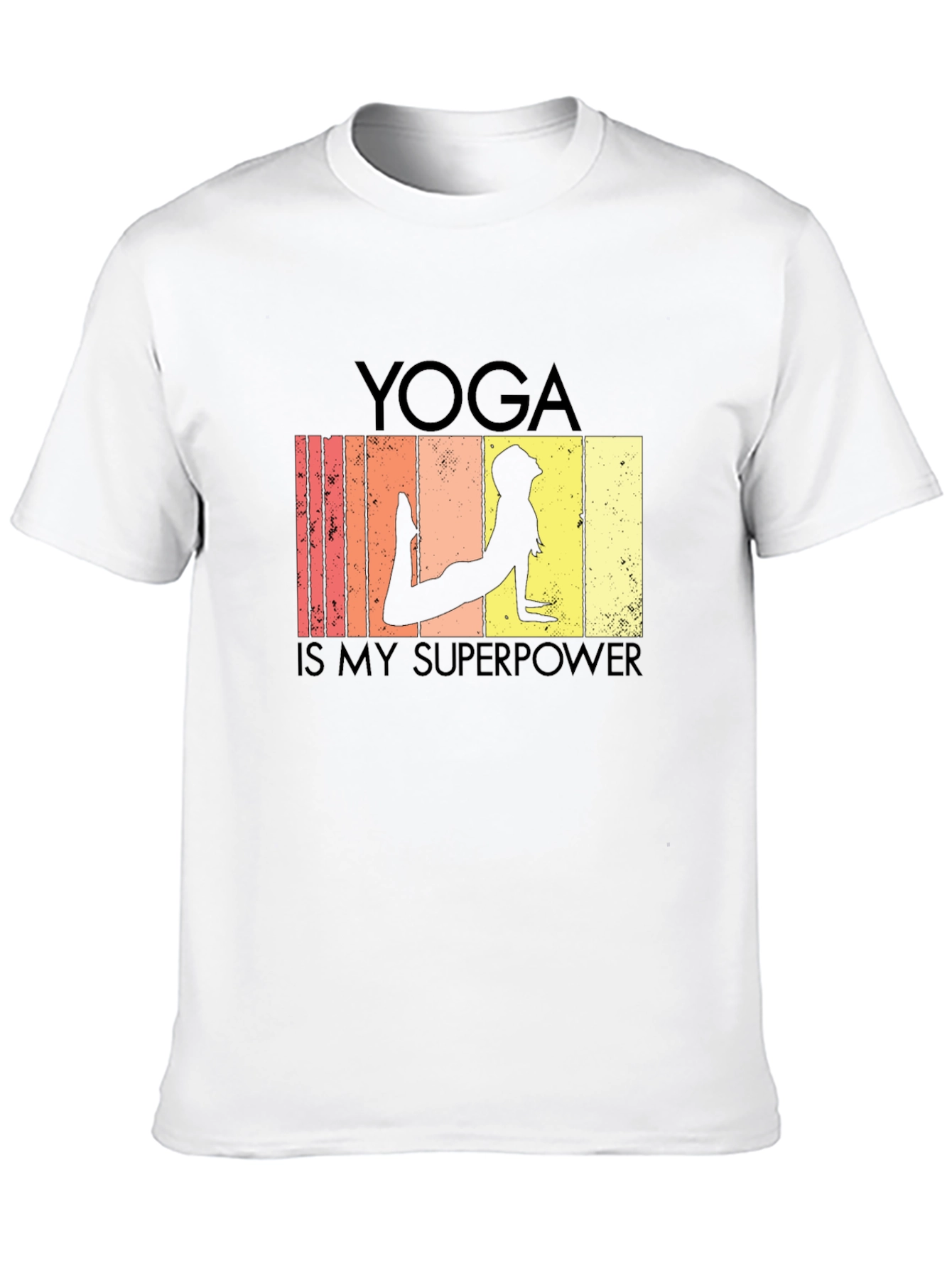 Yoga is My Superpower Black T-Shirt