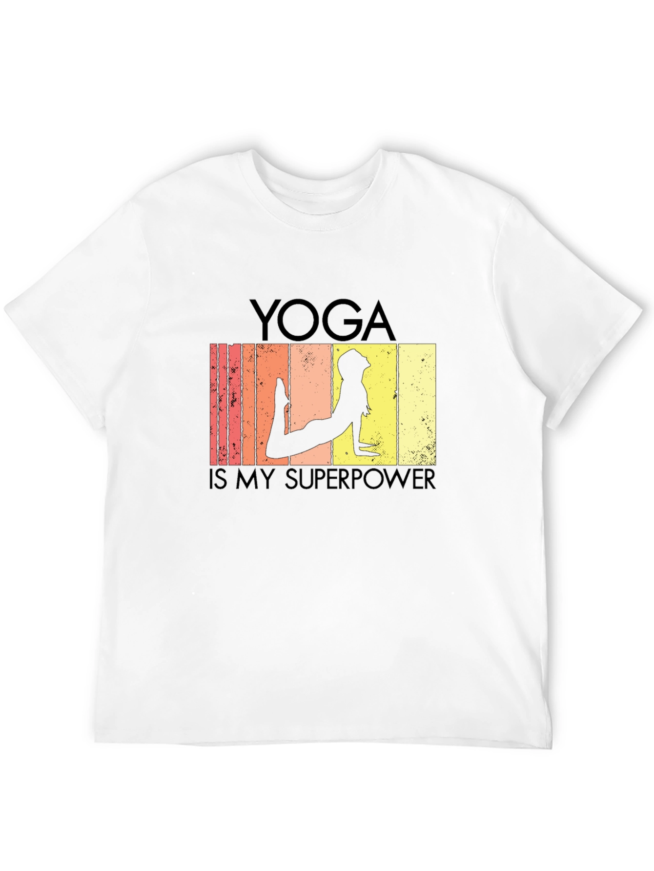Yoga is My Superpower Black T-Shirt