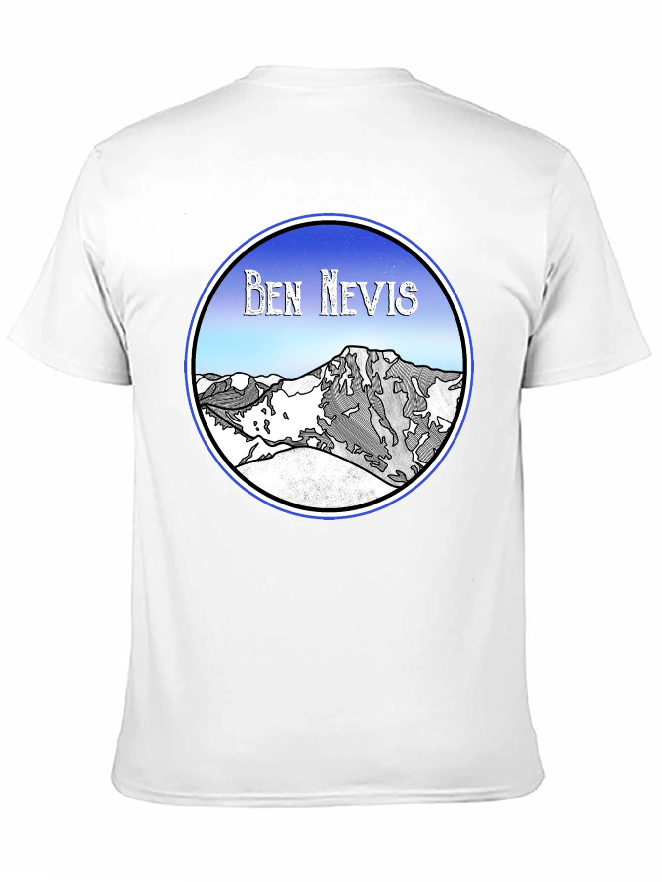 Ben Nevis Graphic Tee - Black Cotton T-Shirt