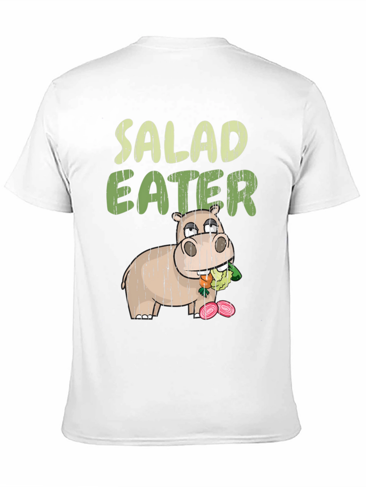 Salad Eater T-Shirt - Funny Hippo Graphic Tee