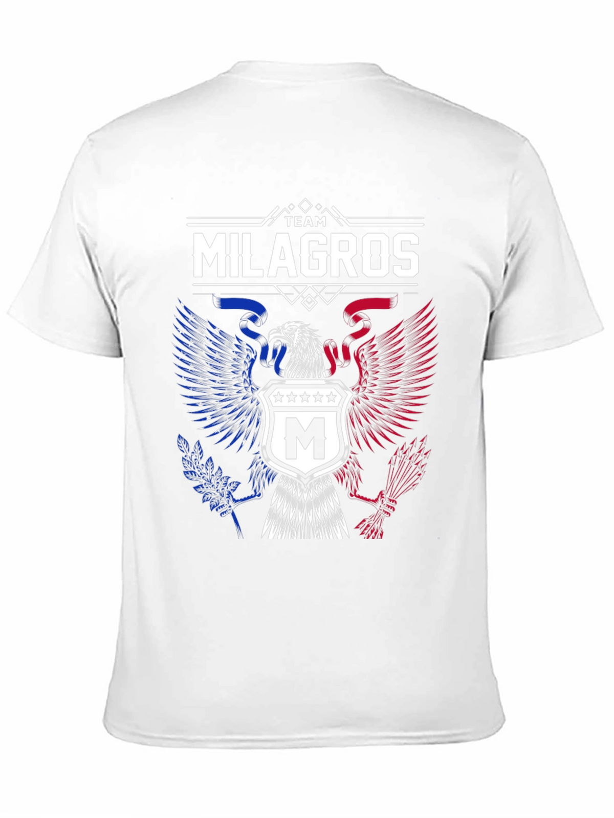 Team Milagros Eagle Crest T-Shirt - Patriotic Design