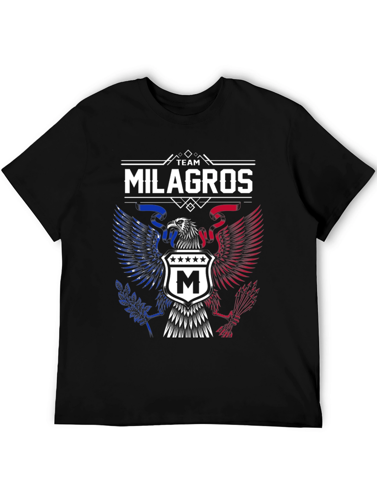 Team Milagros Eagle Crest T-Shirt - Patriotic Design