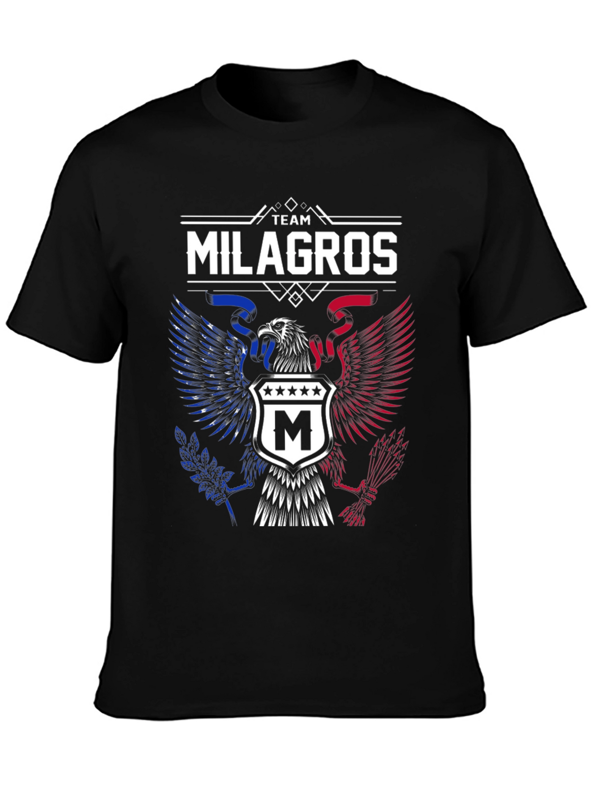 Team Milagros Eagle Crest T-Shirt - Patriotic Design