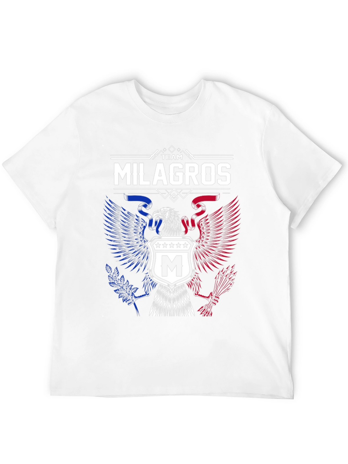 Team Milagros Eagle Crest T-Shirt - Patriotic Design