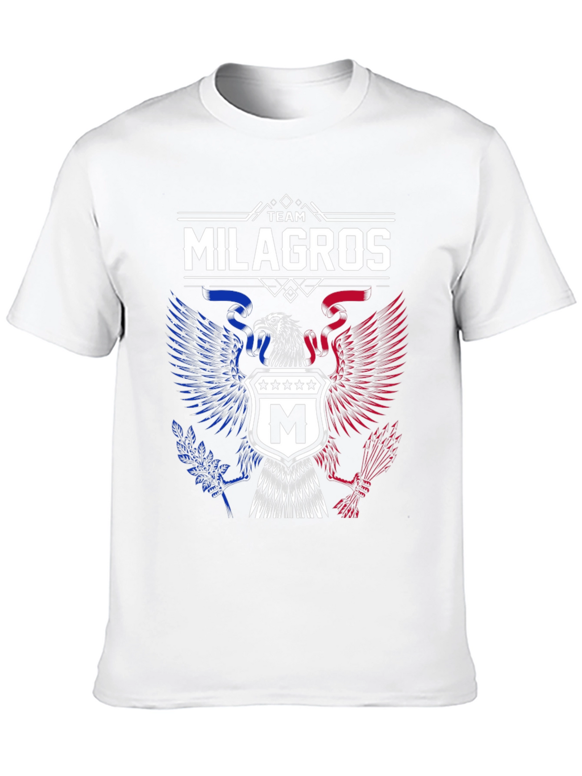 Team Milagros Eagle Crest T-Shirt - Patriotic Design
