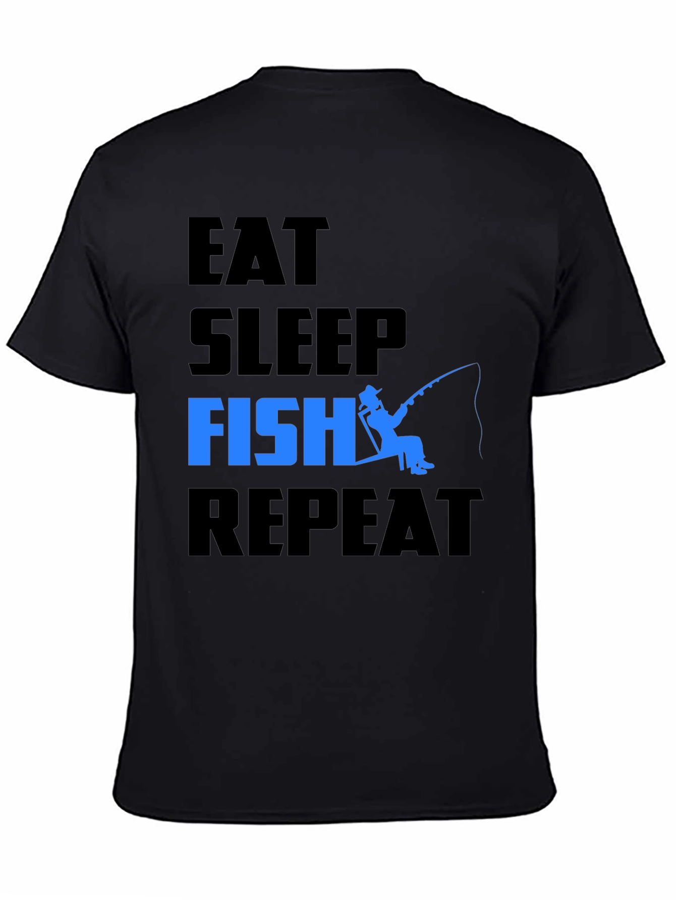 Eat Sleep Fish Repeat Graphic T-Shirt