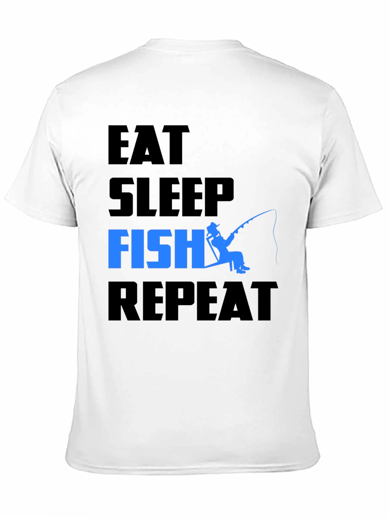 Eat Sleep Fish Repeat Graphic T-Shirt