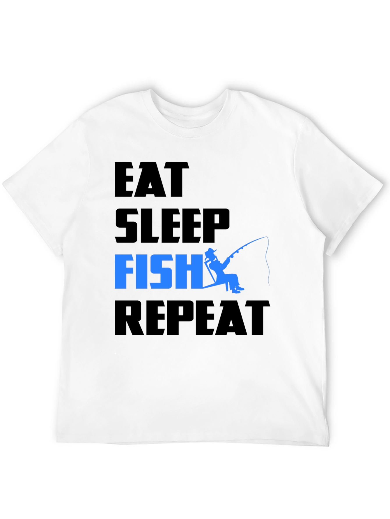 Eat Sleep Fish Repeat Graphic T-Shirt