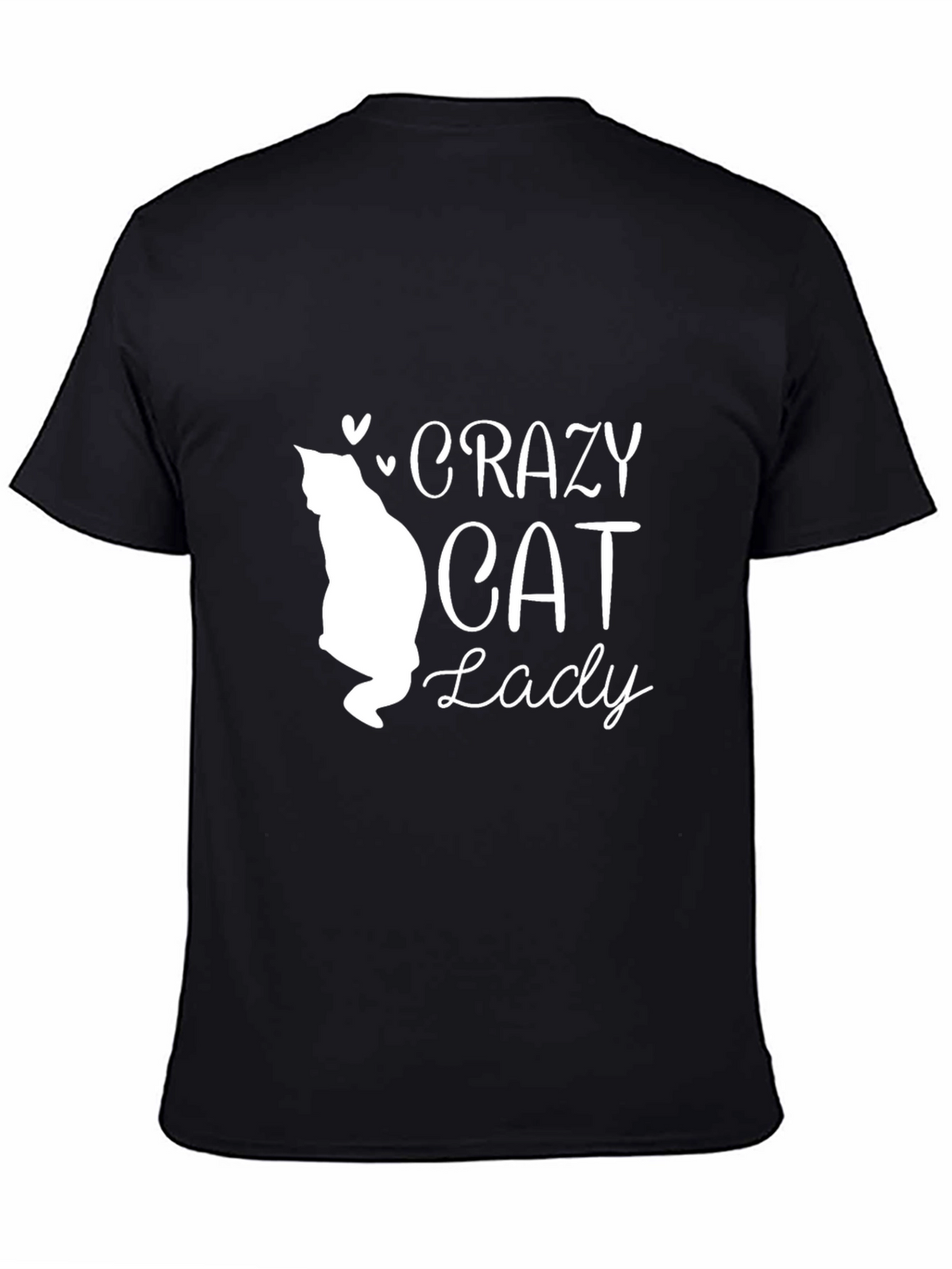 Crazy Cat Lady Graphic Tee - Black