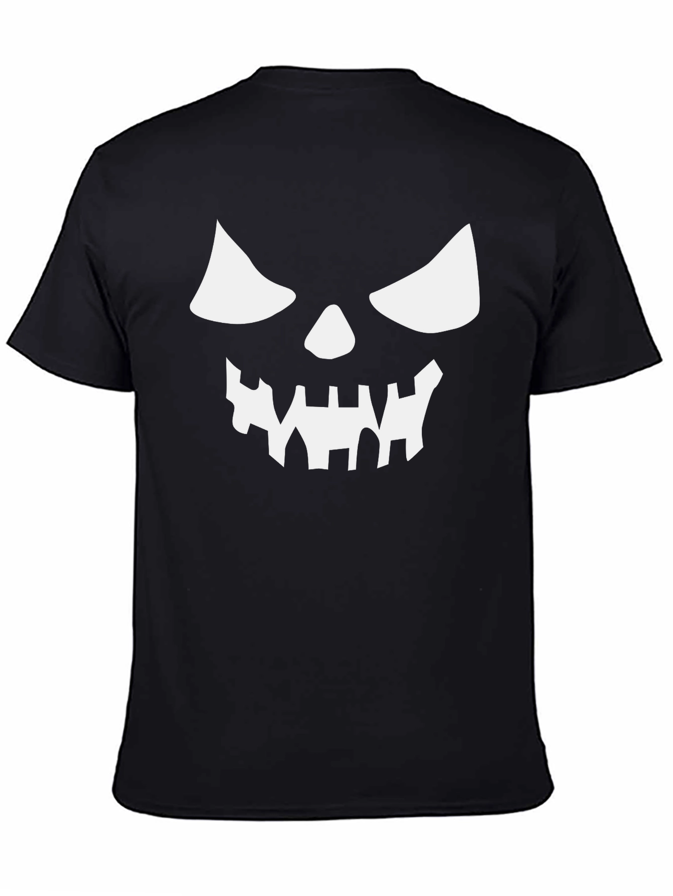Spooky Jack-O-Lantern Face Black T-Shirt