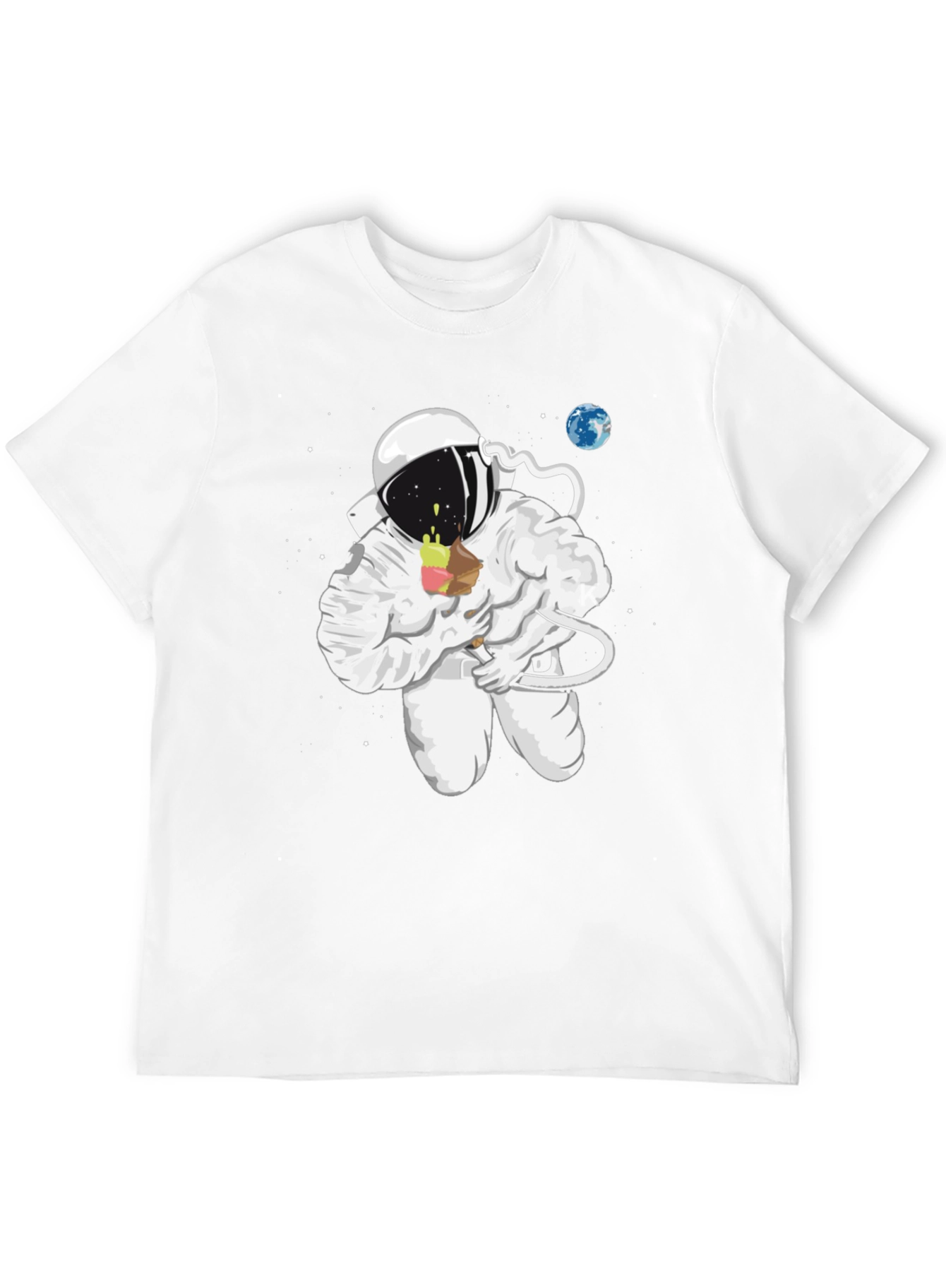 Astronaut Ice Cream T-Shirt - Cool Space Design!