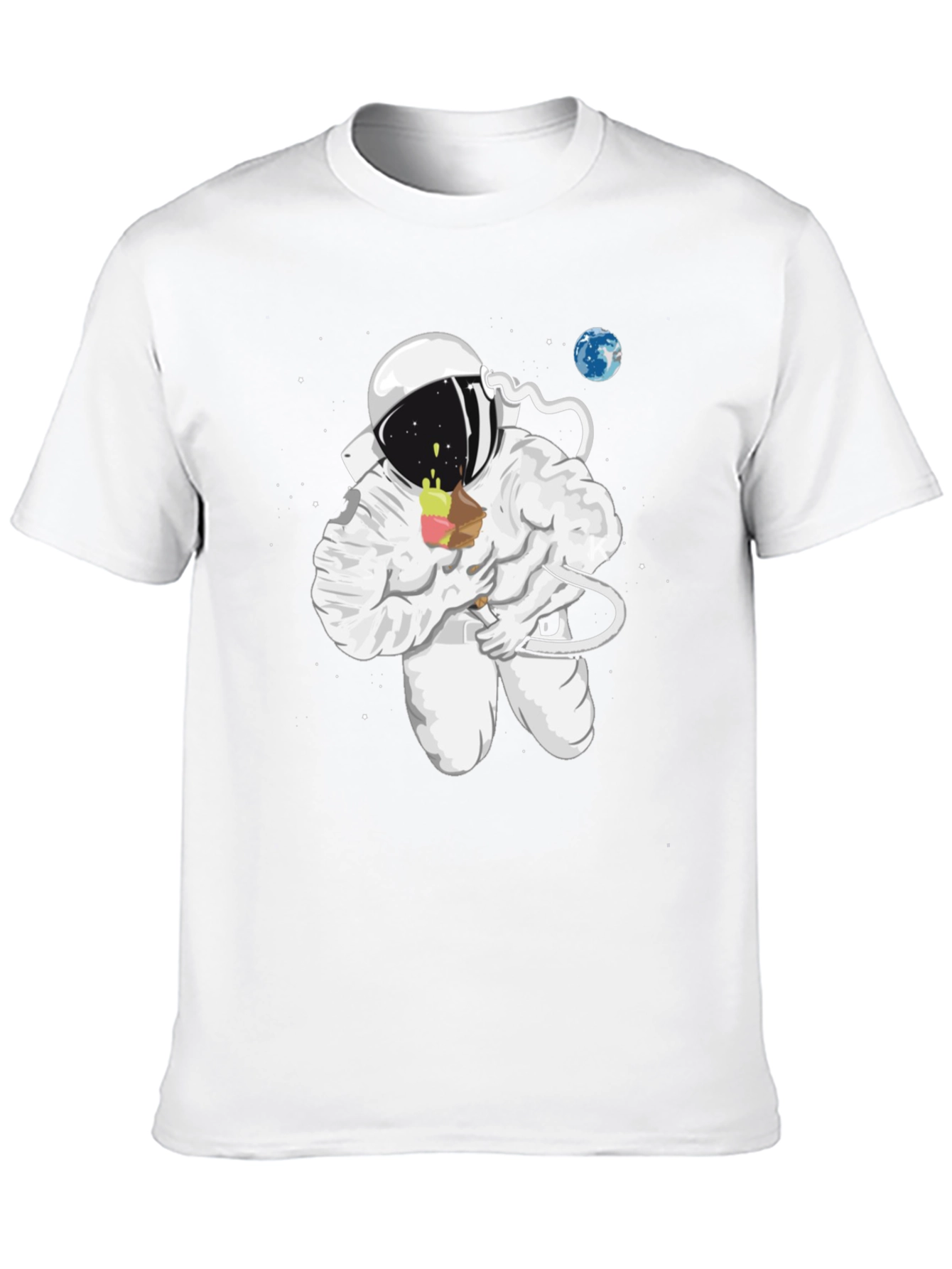Astronaut Ice Cream T-Shirt - Cool Space Design!