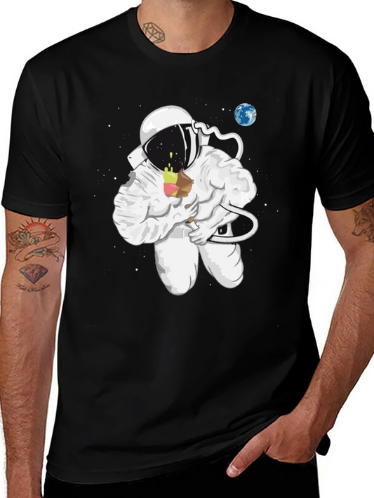 Astronaut Ice Cream T-Shirt - Cool Space Design!