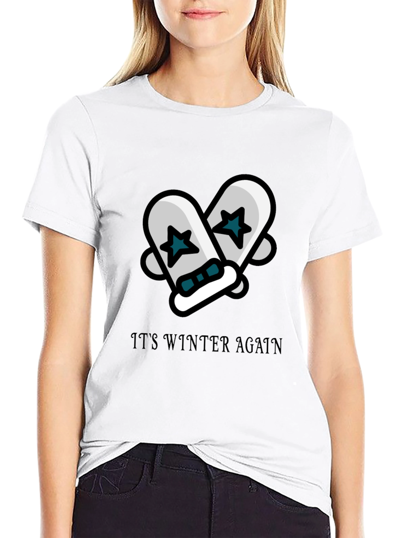Winter Again Mittens Graphic Tee