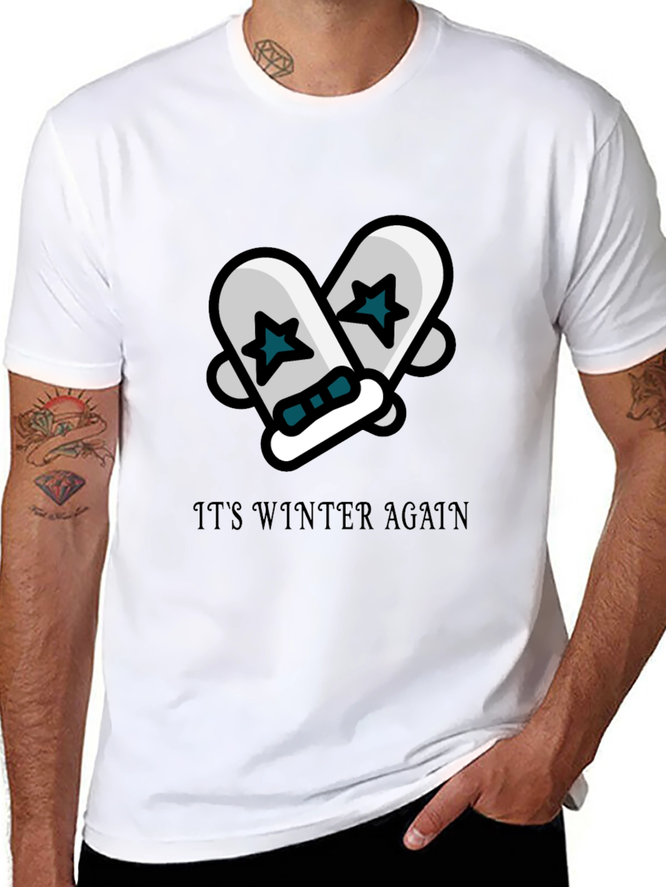 Winter Again Mittens Graphic Tee
