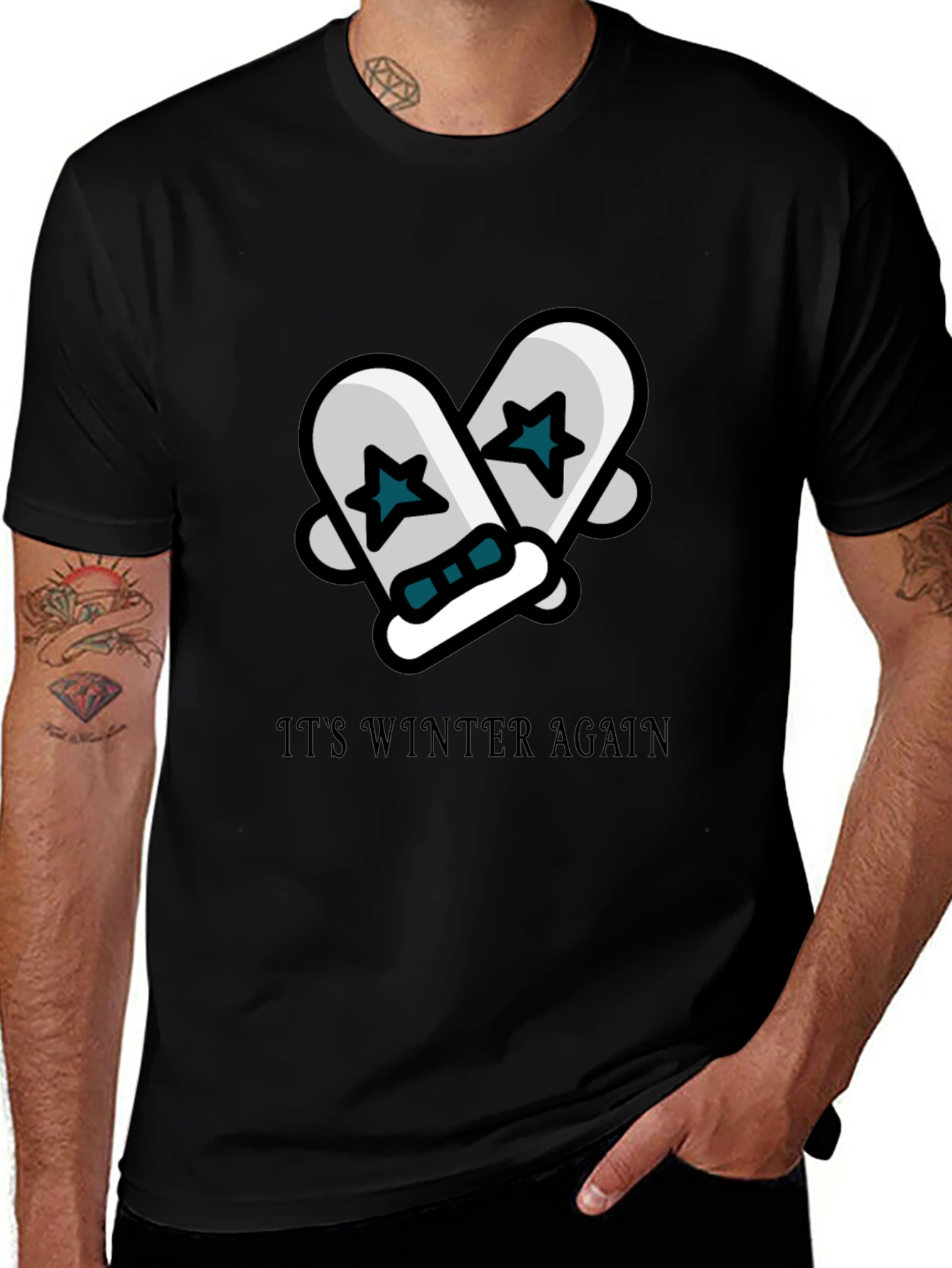 Winter Again Mittens Graphic Tee