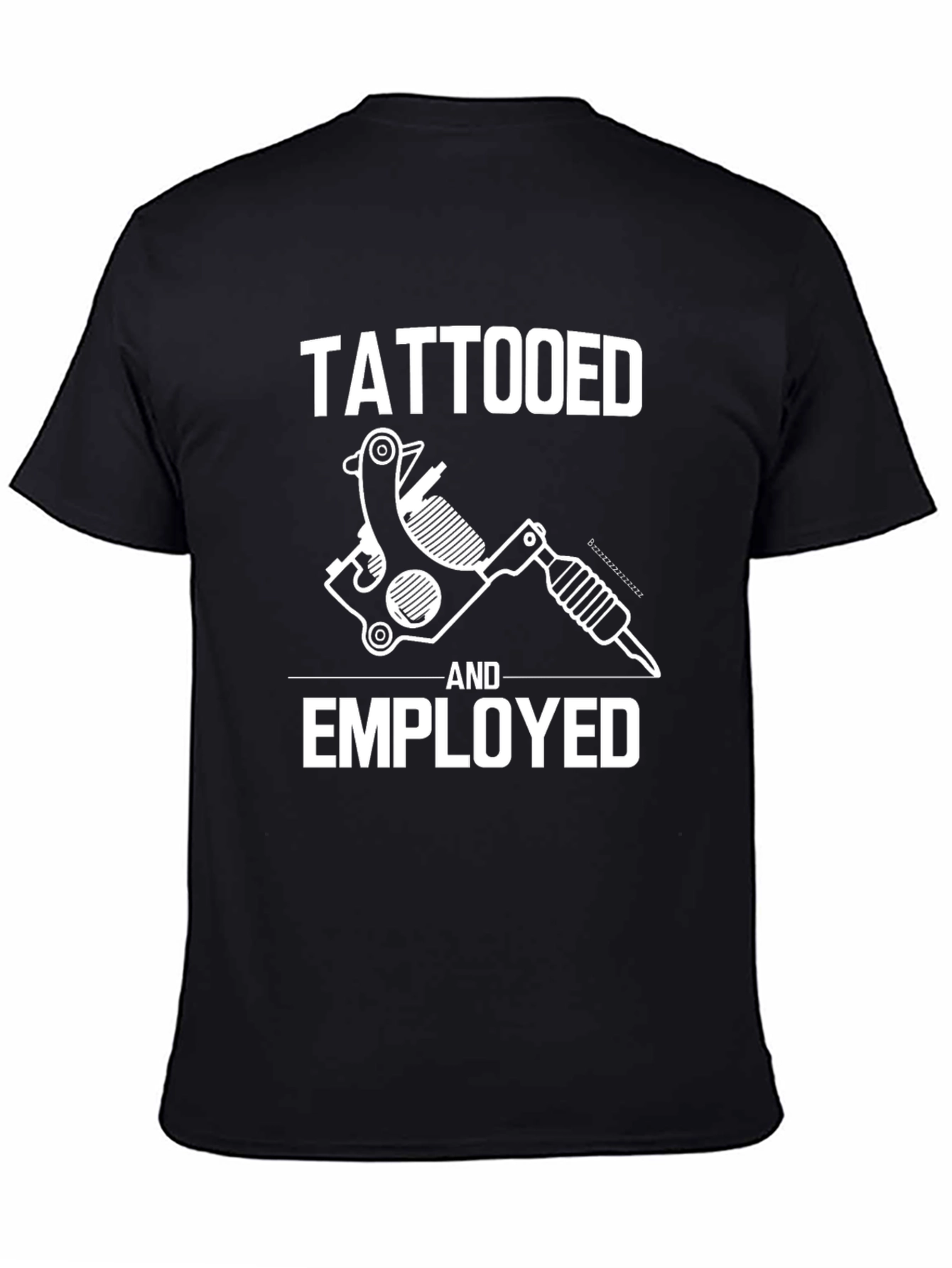 Tattooed and Employed Graphic T-Shirt - Black