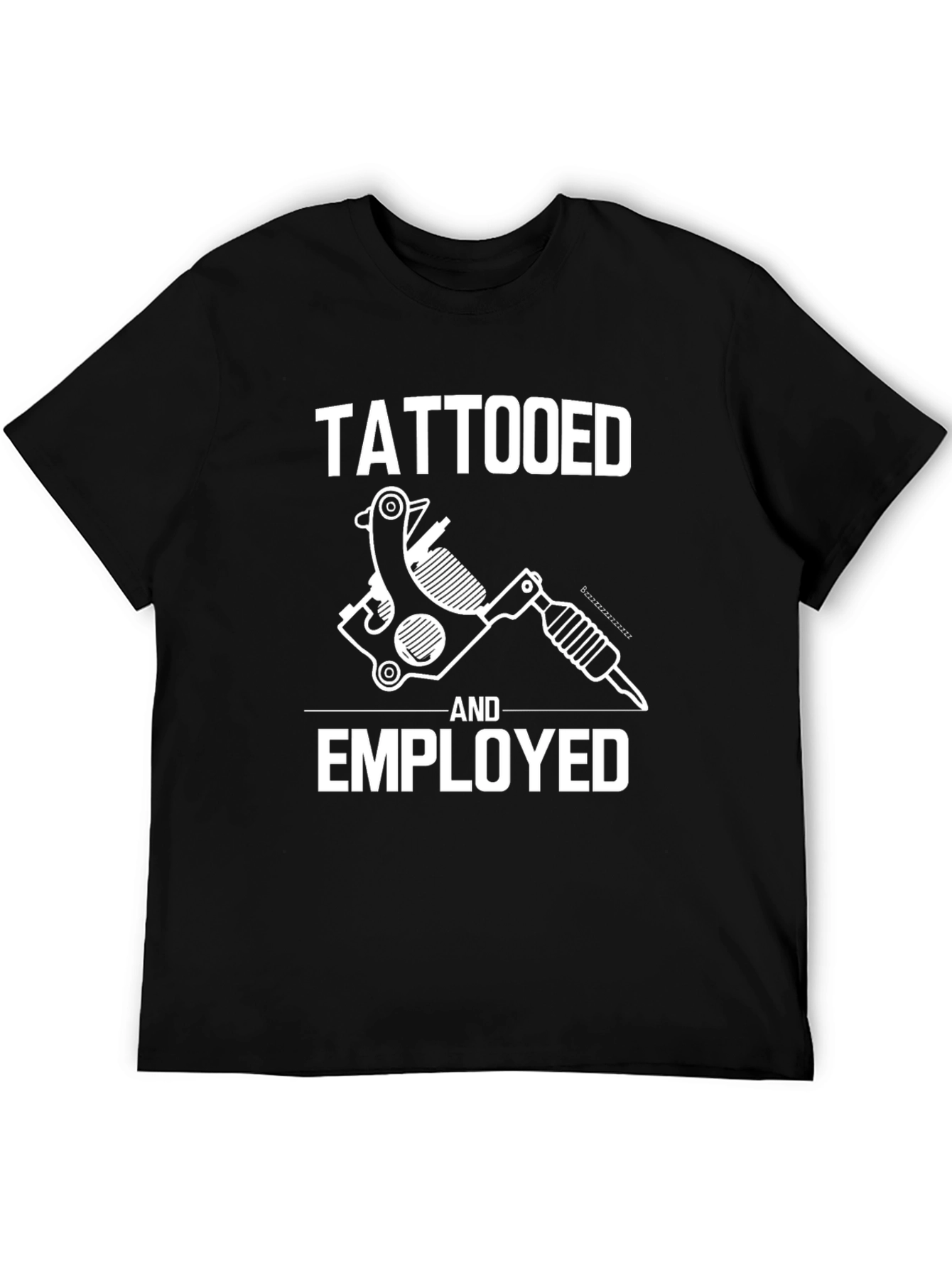 Tattooed and Employed Graphic T-Shirt - Black