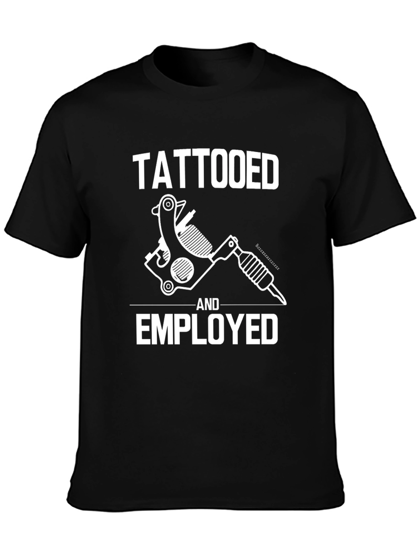 Tattooed and Employed Graphic T-Shirt - Black