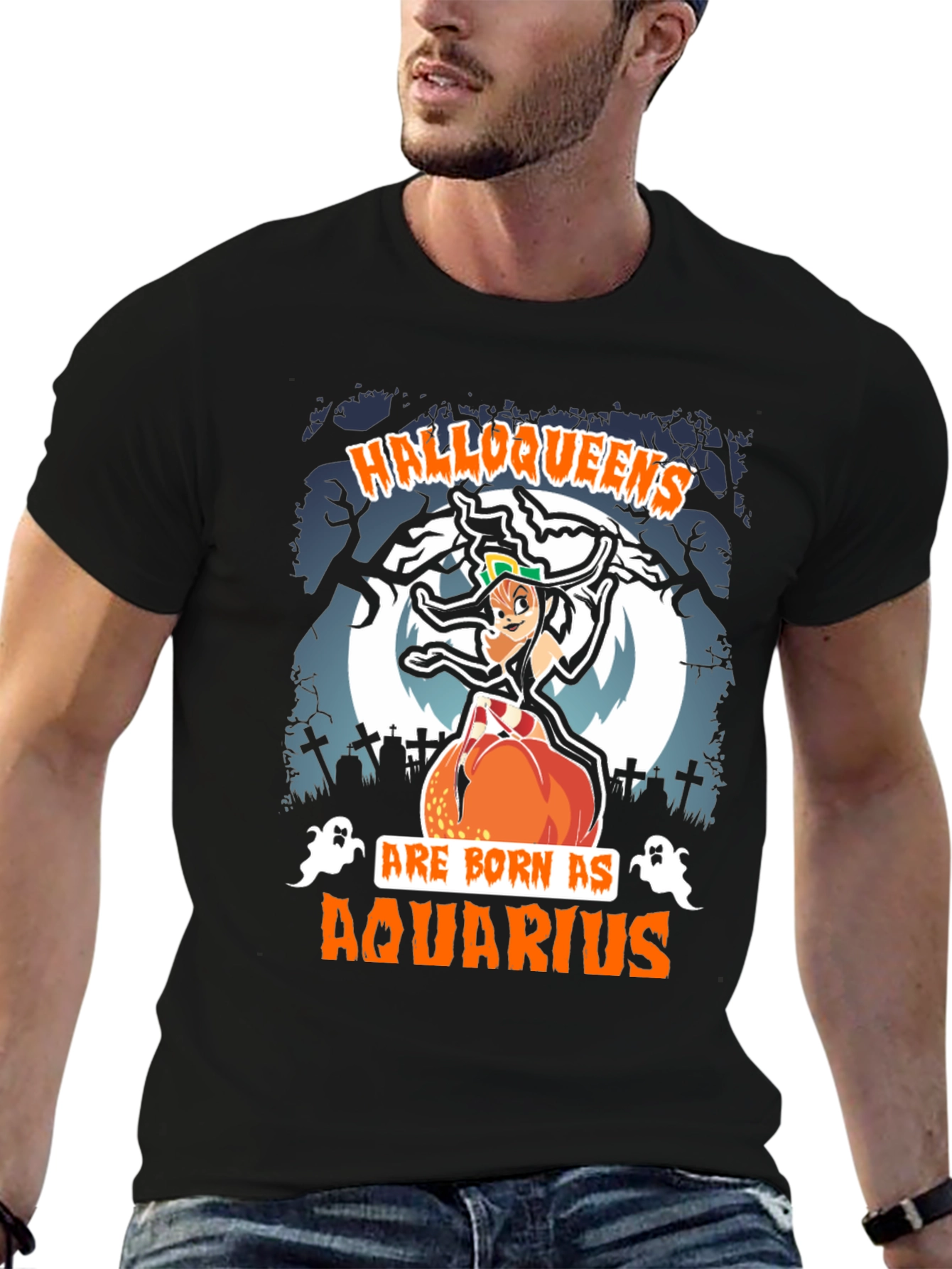 Halloqueens Aquarius Halloween T-Shirt