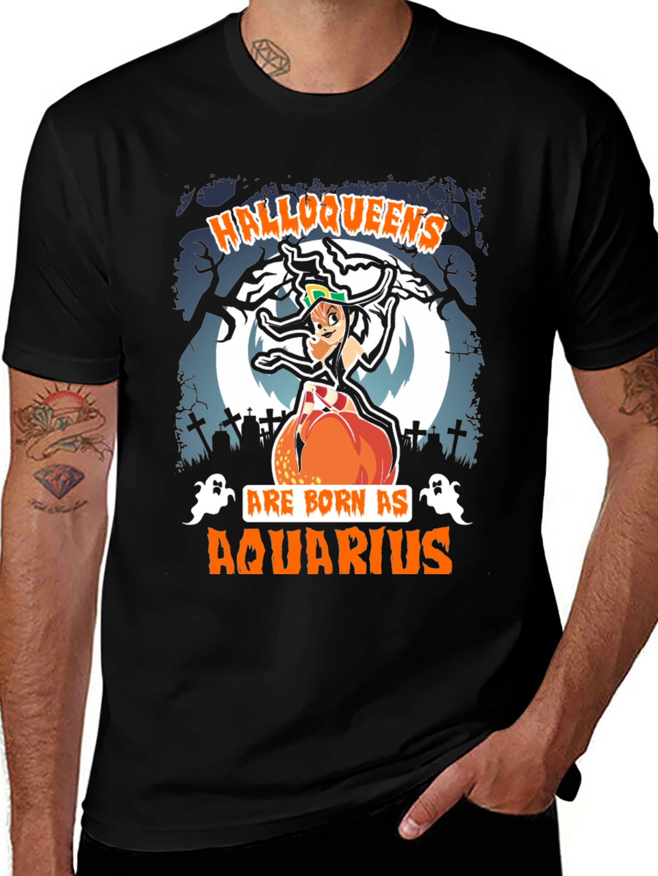 Halloqueens Aquarius Halloween T-Shirt