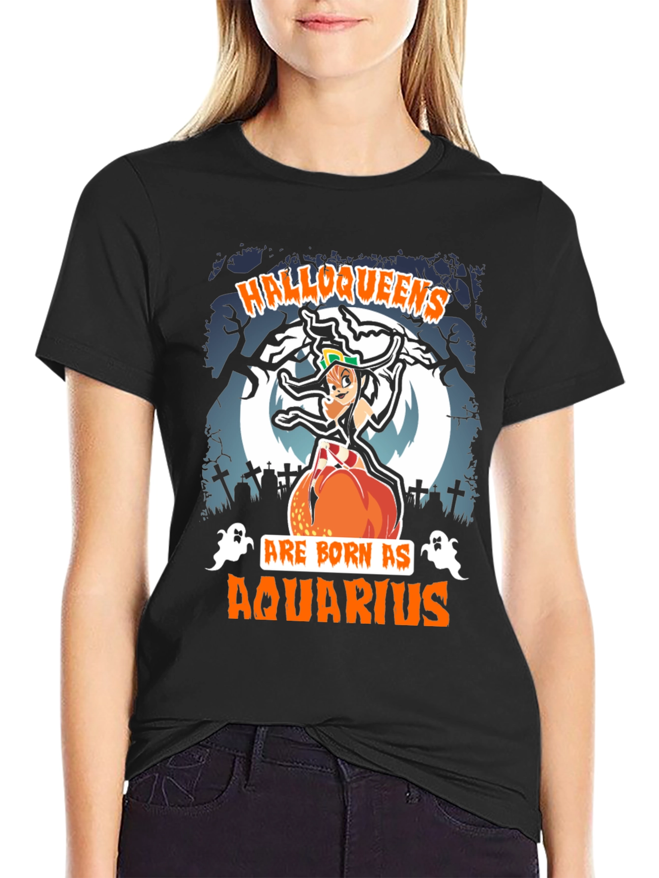 Halloqueens Aquarius Halloween T-Shirt