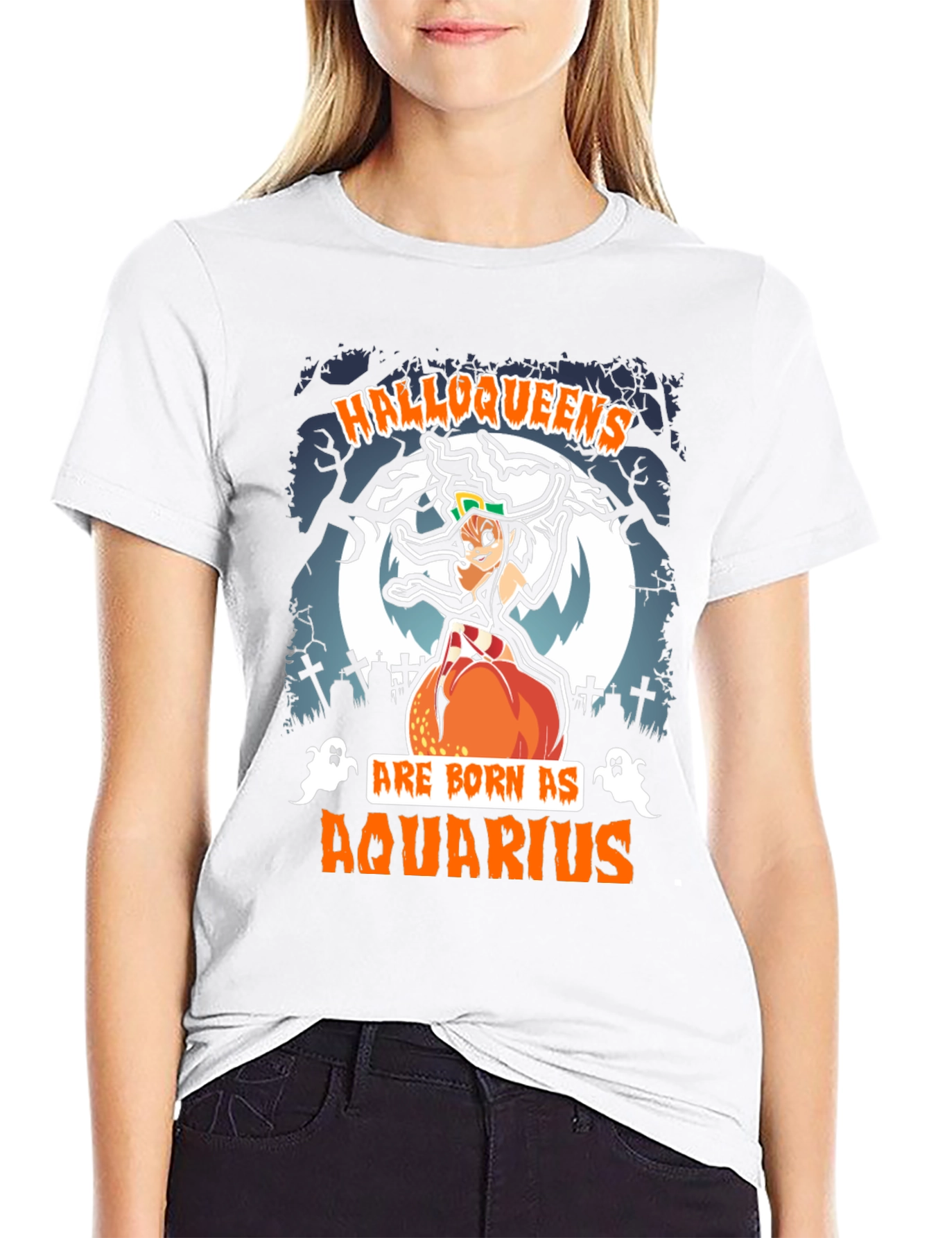 Halloqueens Aquarius Halloween T-Shirt