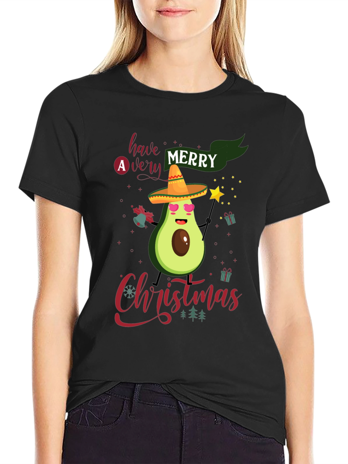 Merry Christmas Avocado T-Shirt