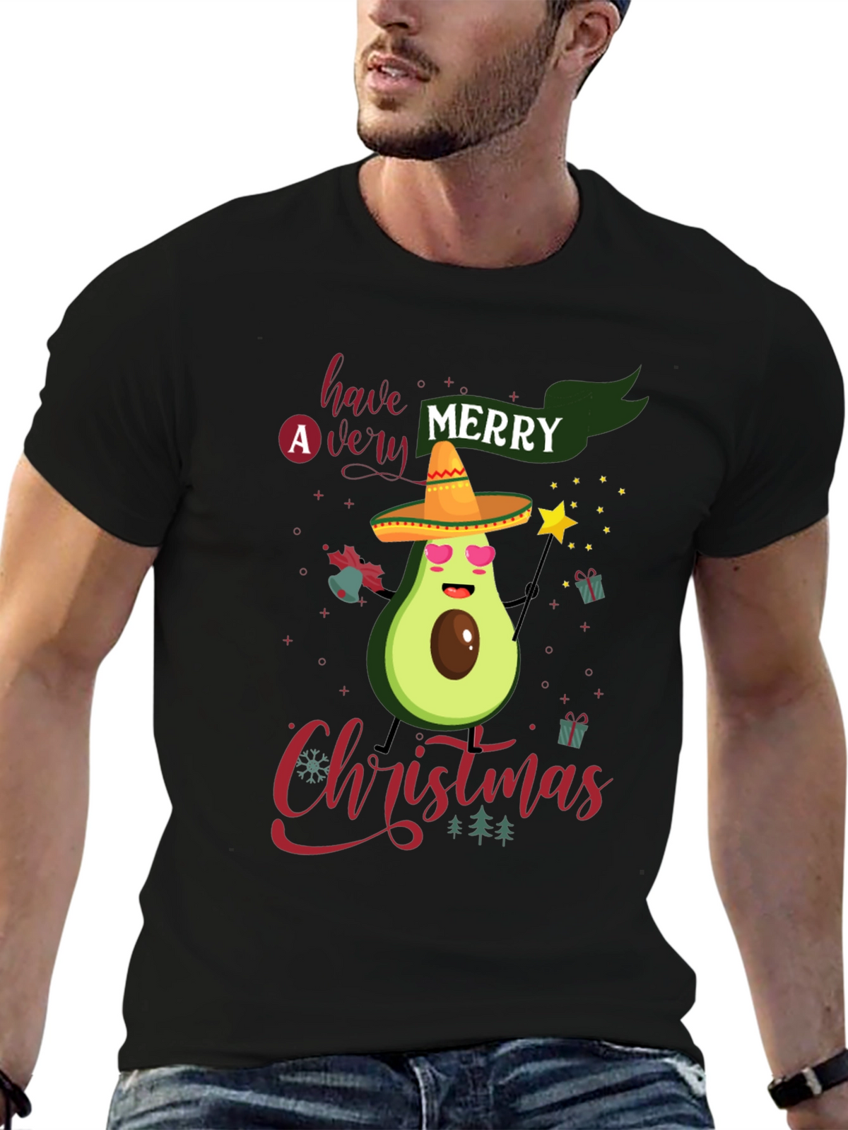 Merry Christmas Avocado T-Shirt