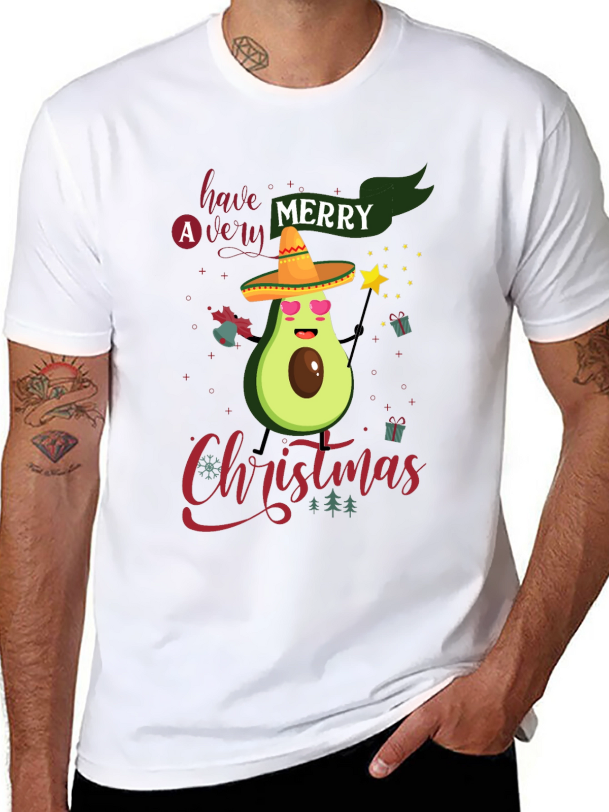 Merry Christmas Avocado T-Shirt