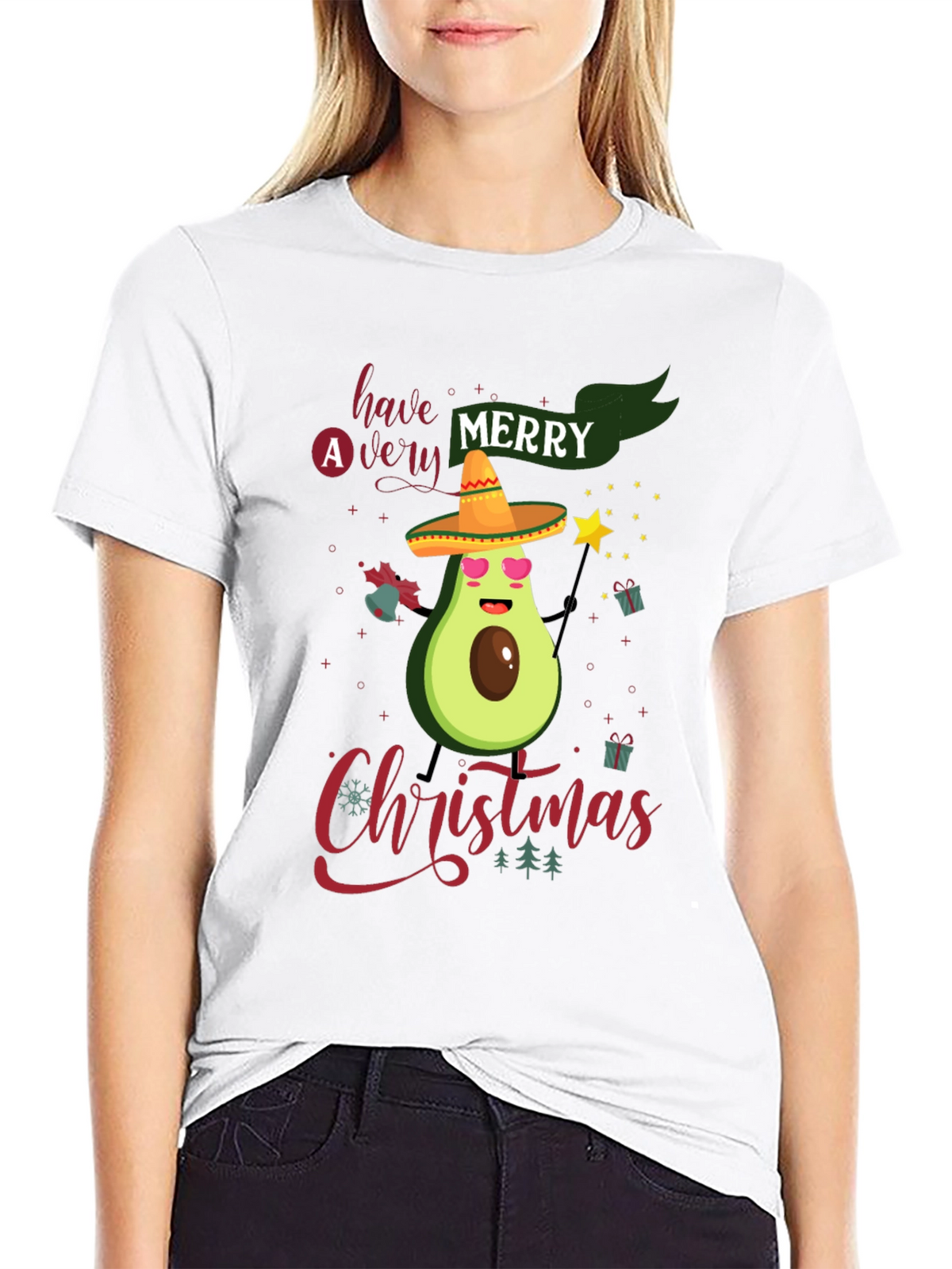 Merry Christmas Avocado T-Shirt