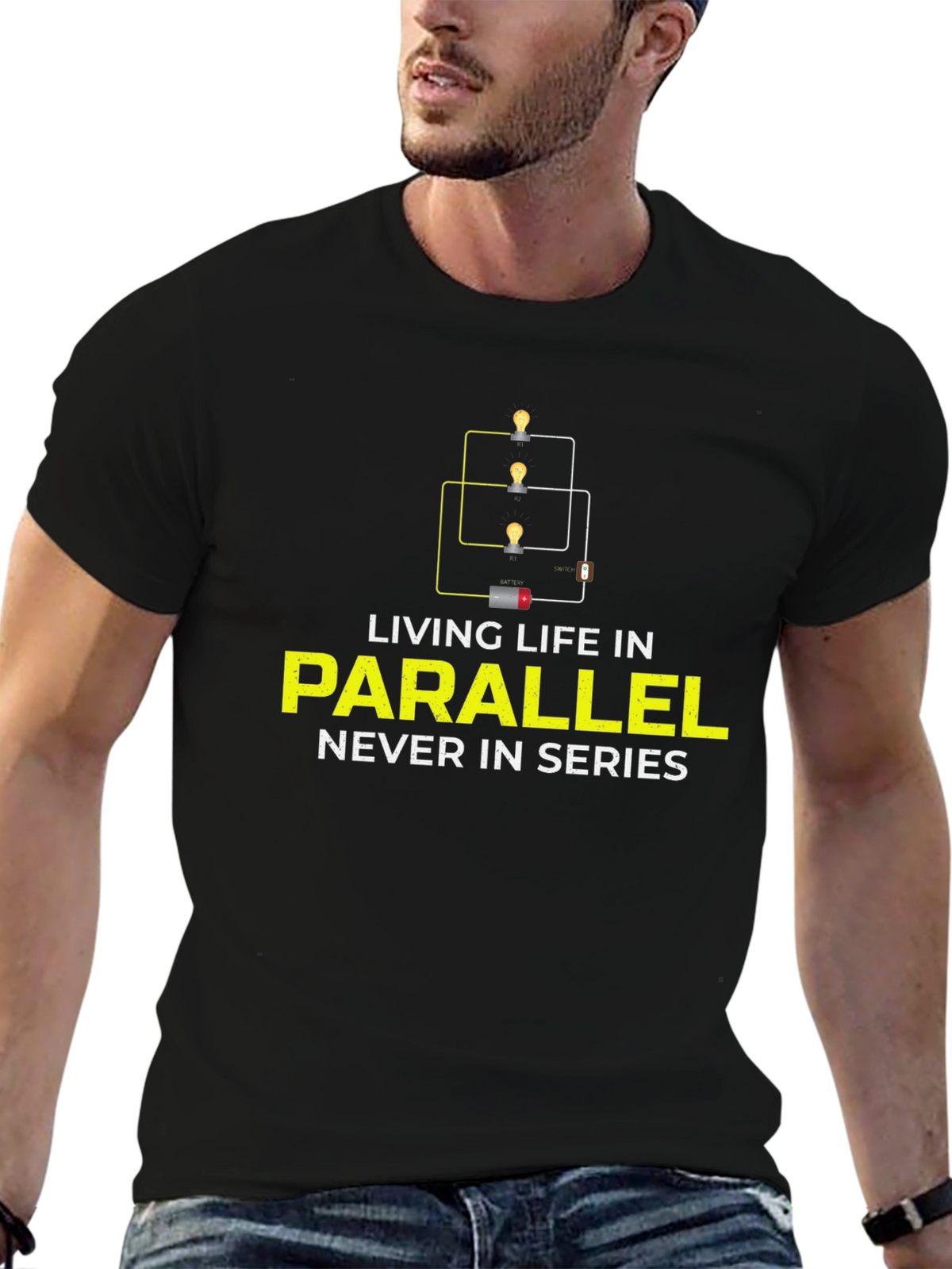 Parallel Life Graphic Tee - Electrical Circuit Humor