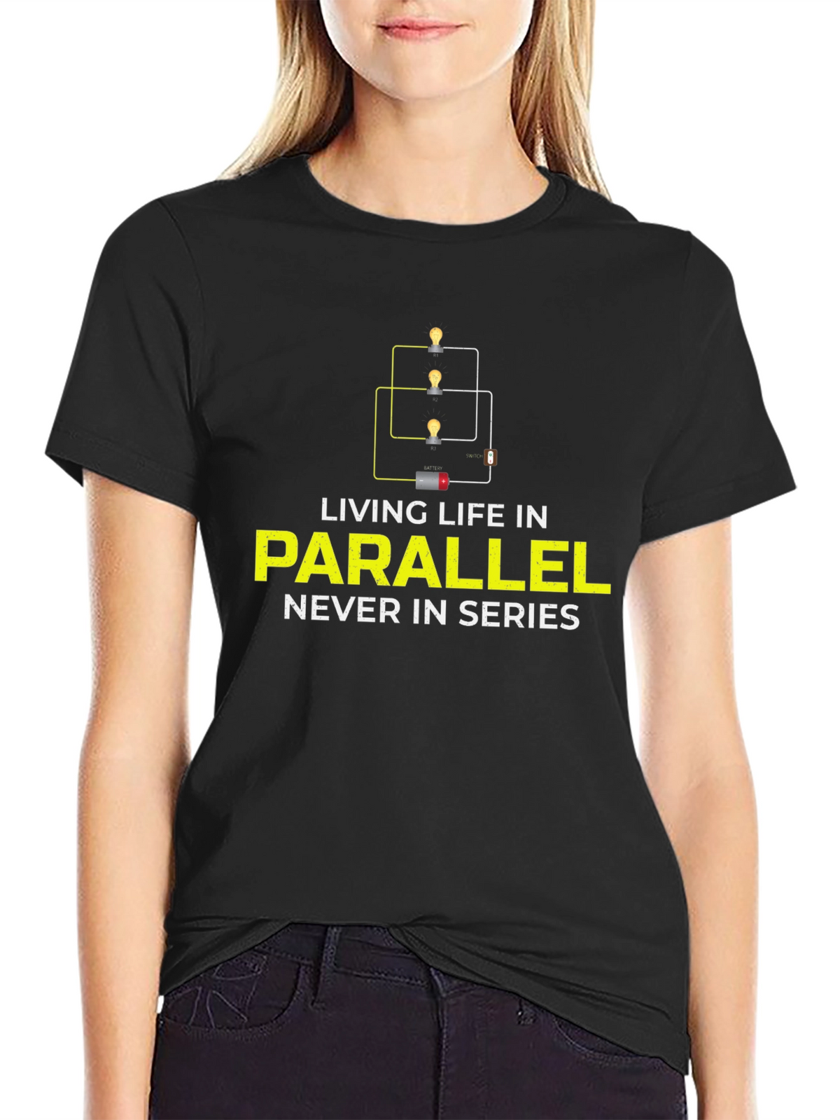 Parallel Life Graphic Tee - Electrical Circuit Humor
