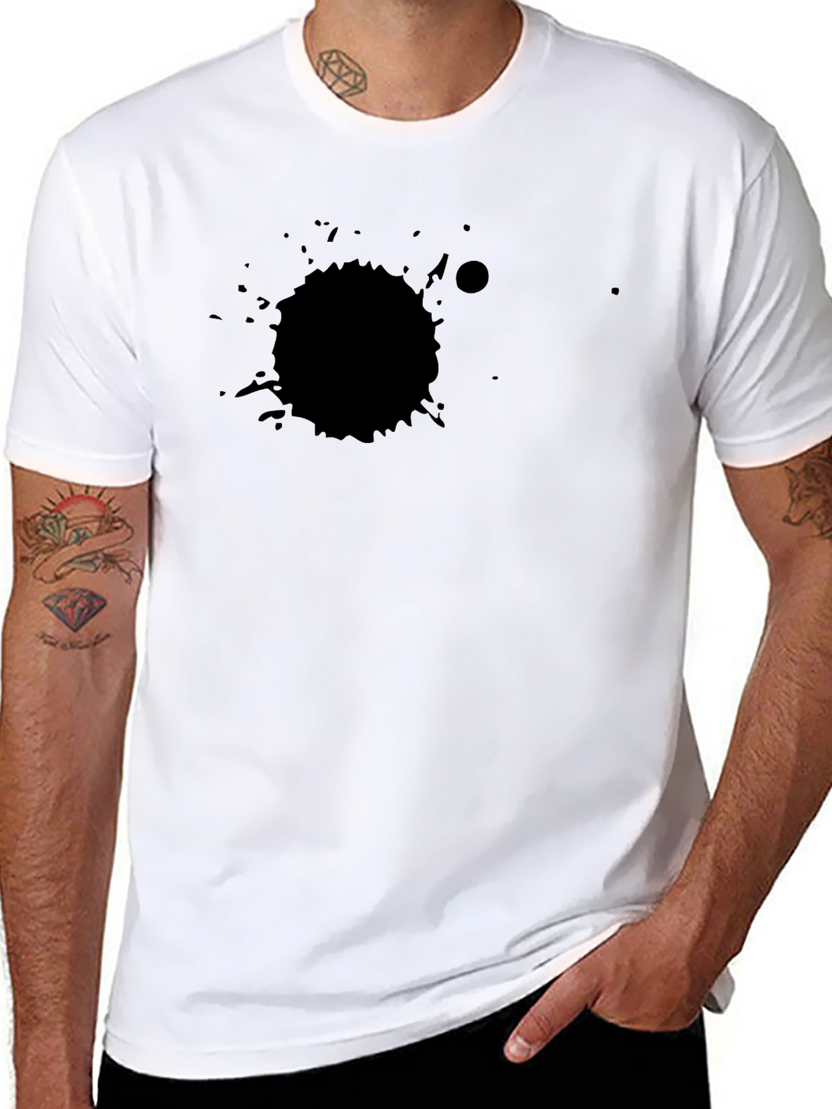 Black Splatter Graphic Tee