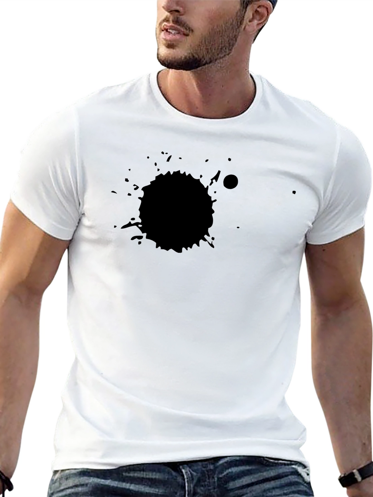 Black Splatter Graphic Tee
