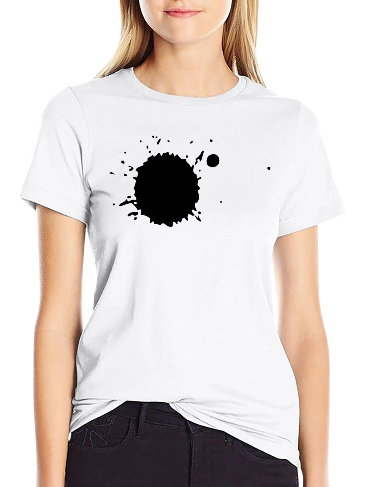 Black Splatter Graphic Tee