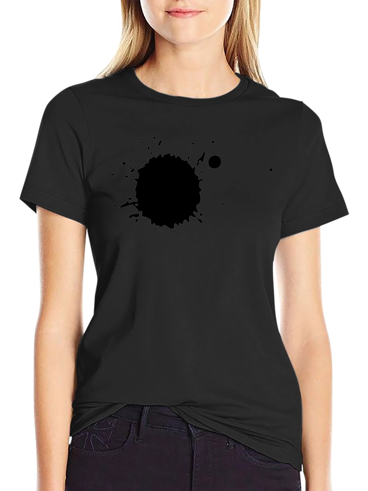 Black Splatter Graphic Tee