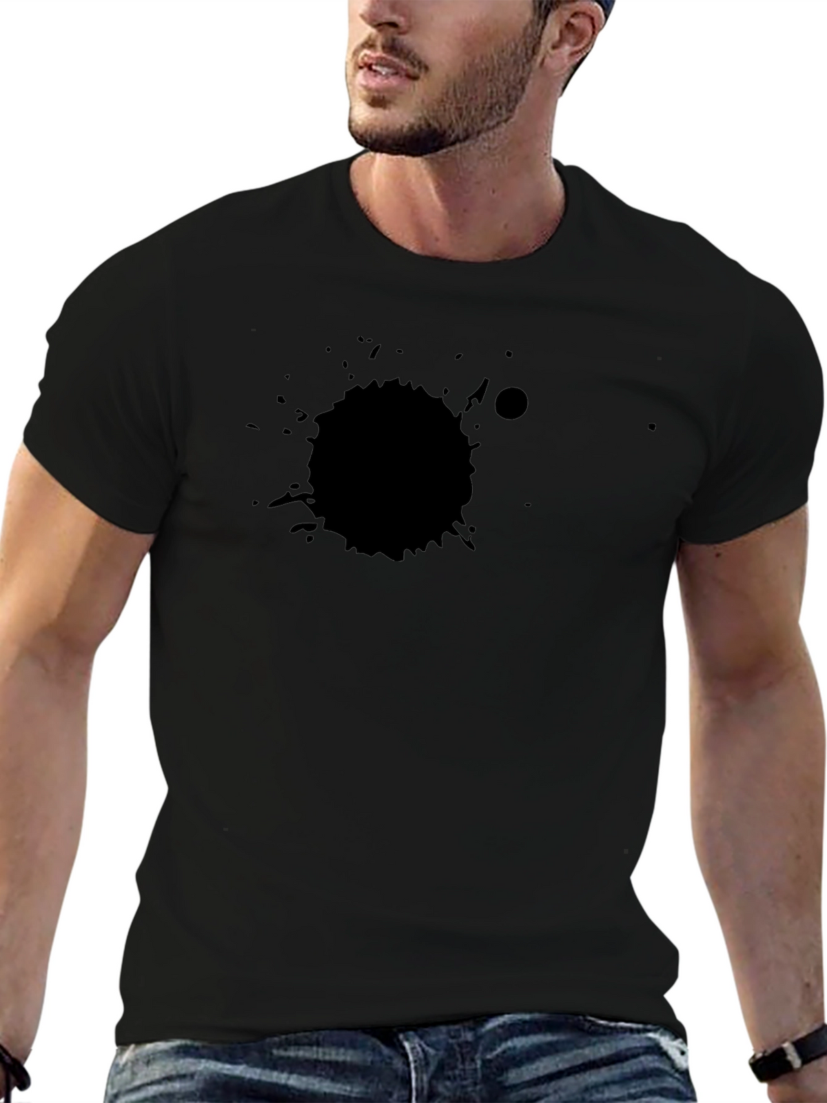 Black Splatter Graphic Tee