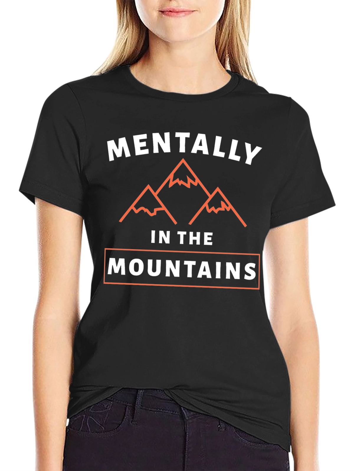 Mentally in the Mountains Graphic Tee - Black