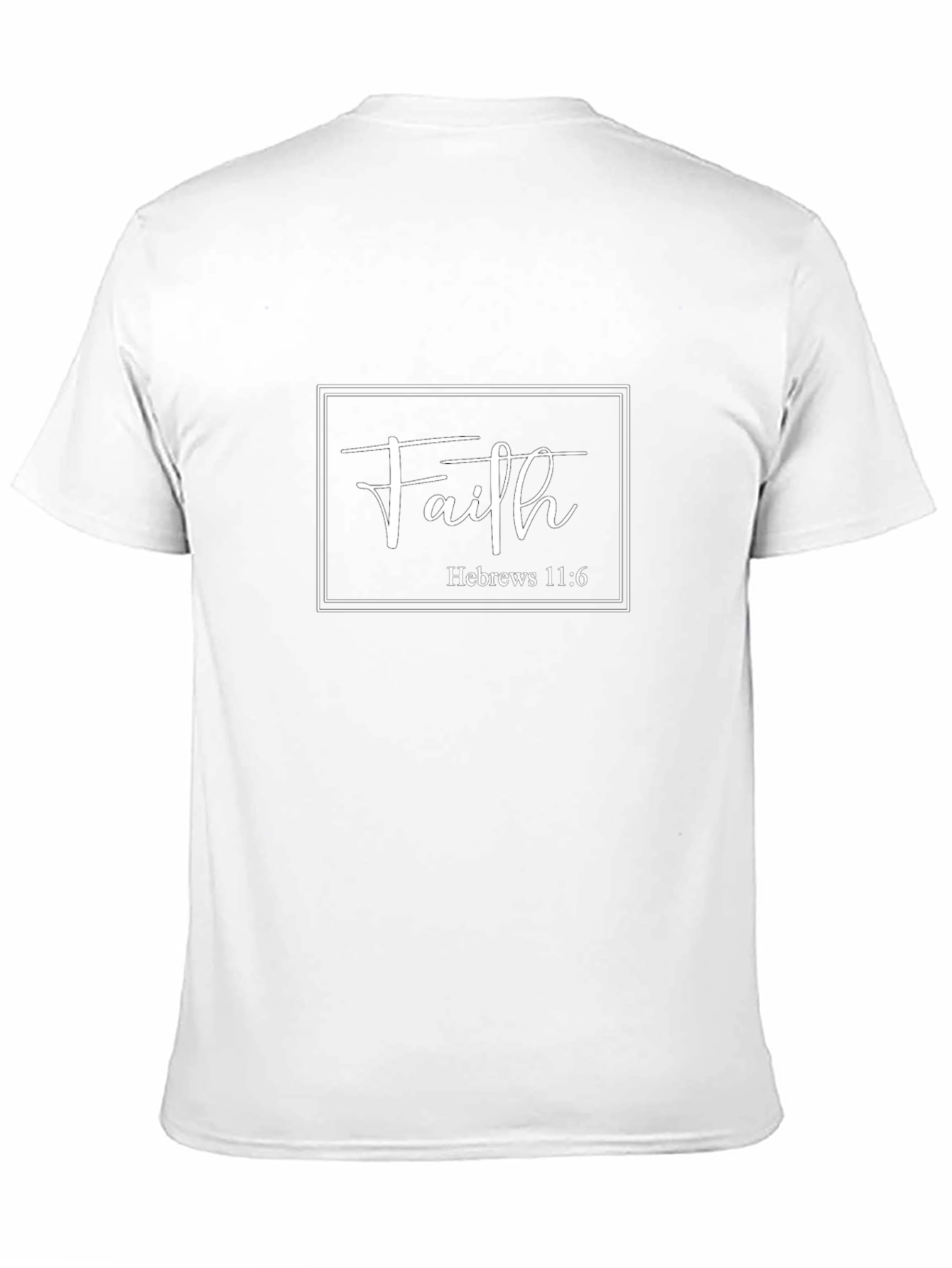 Faith Hebrews 11:6 Graphic Tee - Black