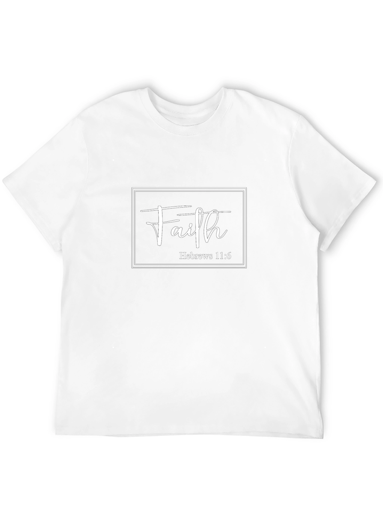Faith Hebrews 11:6 Graphic Tee - Black
