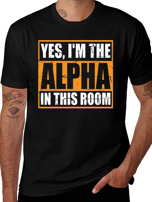 Alpha Room T-Shirt - Bold Graphic Tee for Confident Individuals