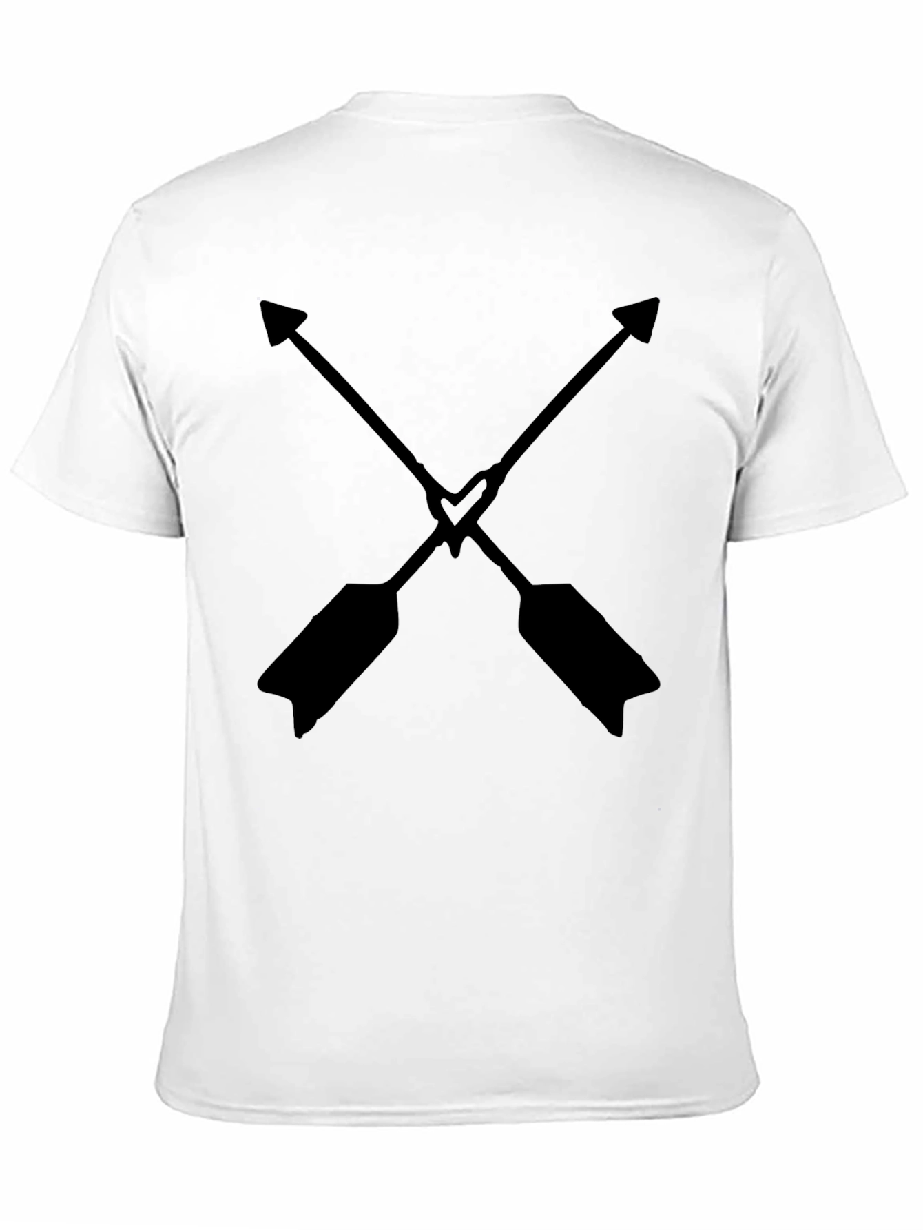 Crossed Arrows Heart T-Shirt - Black