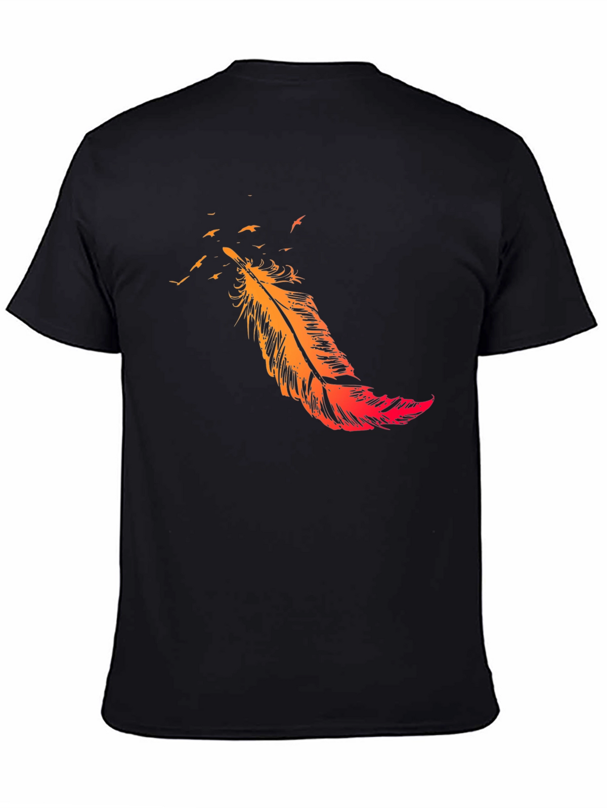 Feather Flight Black T-Shirt